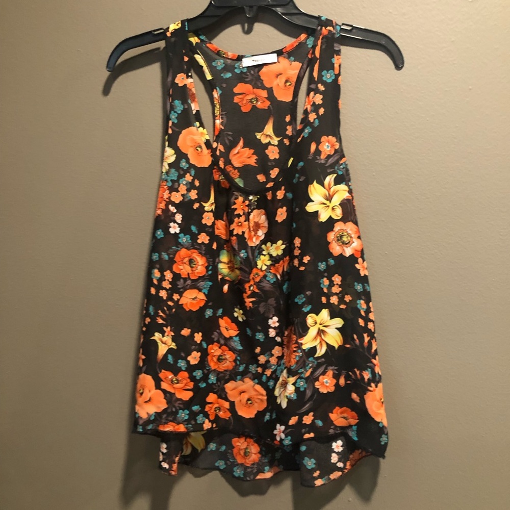 Teenbell Racerback Floral Top, S